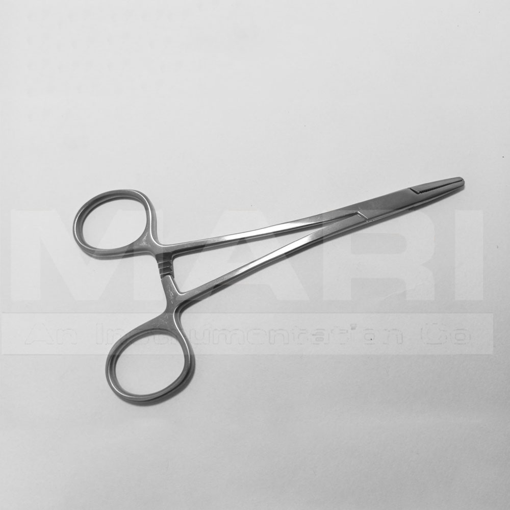 Needle holders are surgical instruments used for suturing wounds.